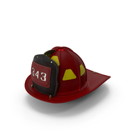 Firefighter Helmet With Number 343 PNG & PSD Images