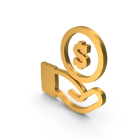 Money Bag Coin Computer Income saving Investment Icon Gold PNG & PSD Images