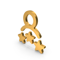 Three Star Rating Icon Gold PNG & PSD Images