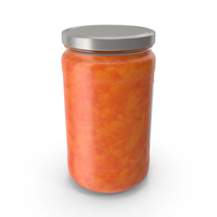 Jar Apricot Jam With Label Closed PNG & PSD Images