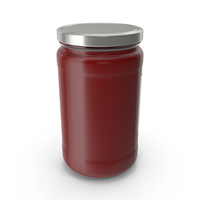 Jar Tomato Paste Sauce Ketchup With Label Closed PNG & PSD Images