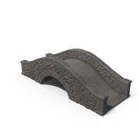 Stylized Stone Arch Bridge PNG & PSD Images