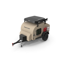 Camping Trailer Teardrop Beige PNG & PSD Images