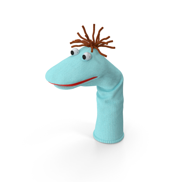 Sock Puppet With Googly Eyes Boy Blue PNG & PSD Images