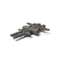 Futuristic Sci-Fi Spaceship Light Brown PNG & PSD Images