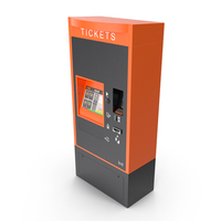 Ticket Vending Machine Orange ICA Traffic PNG & PSD Images