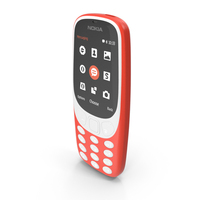 Red Nokia 3310 New Lights On PNG & PSD Images
