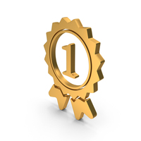 Award Prize 1st Winner Icon Gold PNG & PSD Images