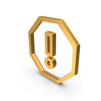 Out Line User Warning Icon Gold PNG & PSD Images