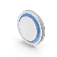 White And Blue Button PNG & PSD Images