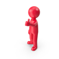 Red Stickman Thumb Up PNG & PSD Images