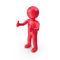 Red Stickman Thumb Up PNG & PSD Images