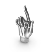 Index Finger Pose Silver PNG & PSD Images