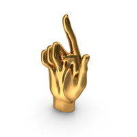 Index Finger Pose Gold PNG & PSD Images