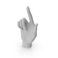 Index Finger Pose Grey PNG & PSD Images
