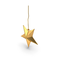 Decorative Gold Star PNG & PSD Images