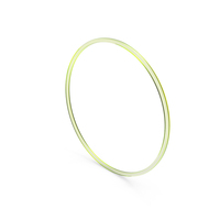 Geometric Circle Thin Green Glass PNG & PSD Images