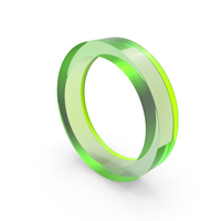 Geometric Shape Circle Thick Green Glass PNG & PSD Images