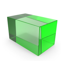 Geometric Shape Cuboid Green Glass PNG & PSD Images