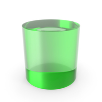 Geometric Shape Cylinder Green Glass PNG & PSD Images