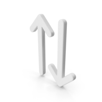 White Arrow Up And  Down PNG & PSD Images