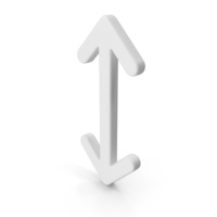 White Arrow Up аnd  Down PNG & PSD Images