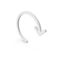 White Arrow Recycle PNG & PSD Images