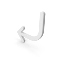 White Arrow Turn PNG & PSD Images