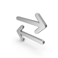 Silver Arrow Left аnd Right PNG & PSD Images