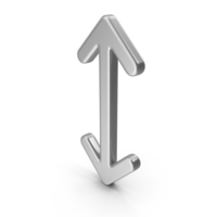 Silver Arrow Up аnd Down PNG & PSD Images