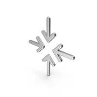 Silver Arrow Four Direction Inward PNG & PSD Images