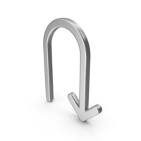 Silver Arrow U Turn Down PNG & PSD Images