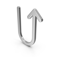 Silver Arrow U Turn Up PNG & PSD Images