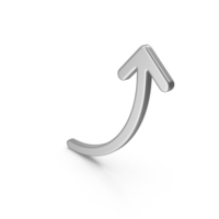 Silver Arrow Up PNG & PSD Images