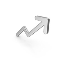 Silver Arrow Up PNG & PSD Images