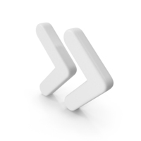 White Double Arrow PNG & PSD Images