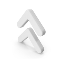 White Double Arrow Up PNG & PSD Images