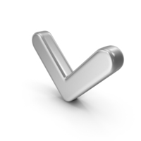 Silver Arrow Down PNG & PSD Images