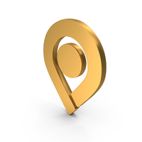 Location Map Icon Gold PNG & PSD Images