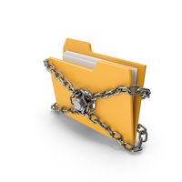 Chained File Folder PNG & PSD Images