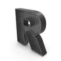 Wire Fence letter R PNG & PSD Images
