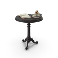18th C. French Brasserie Table/Book/Decor PNG & PSD Images