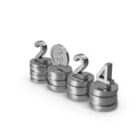 2024 And Coins PNG & PSD Images