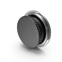 Silver And Black Button PNG & PSD Images