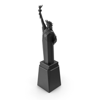 Statue Of Liberty Decor Element Black PNG & PSD Images