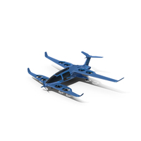 Modern Passenger Drone Concept Blue PNG & PSD Images