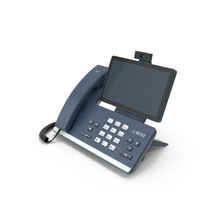 Smart Video IP Phone Matrix Blue PNG & PSD Images