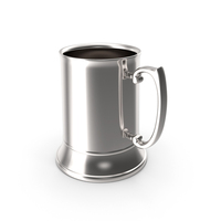 Stainless Steel Beer Mug PNG & PSD Images