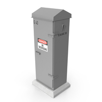 Slim Railway Relay Cabinet PNG & PSD Images