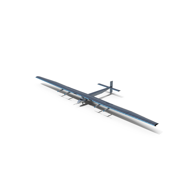 Solar Cargo Airplane Blue PNG & PSD Images